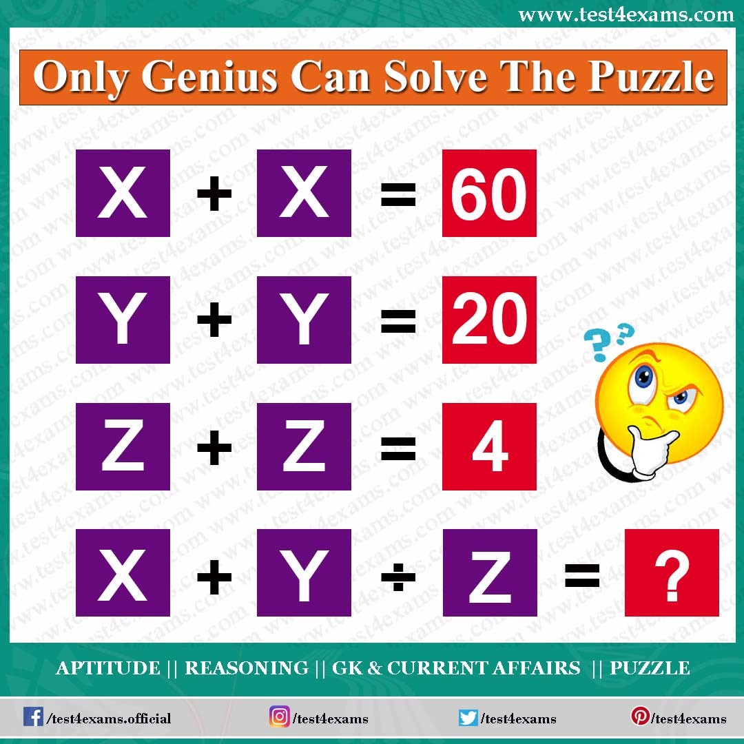 mock Accidental frost Logical math puzzle for genius adults | Number Puzzle | Test 4 Exams
