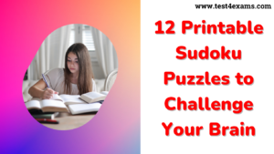 12 Printable Sudoku Puzzles to Challenge Your Brain
