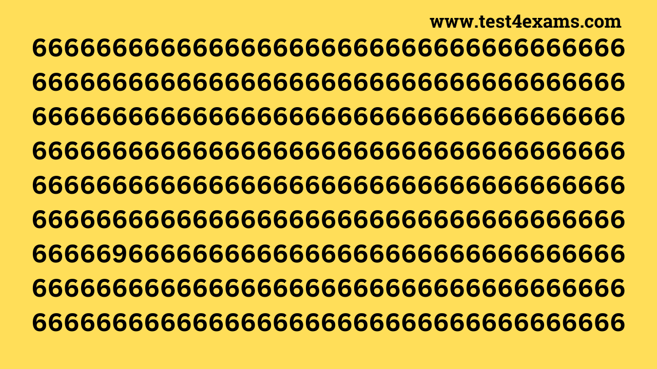 Observation Brain Test: If you have Eagle Eyes Find the number 9 in 10 Secs