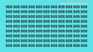 Observation Brain Teaser: If you have Eagle Eyes Find the Number 503 in 20 Secs
