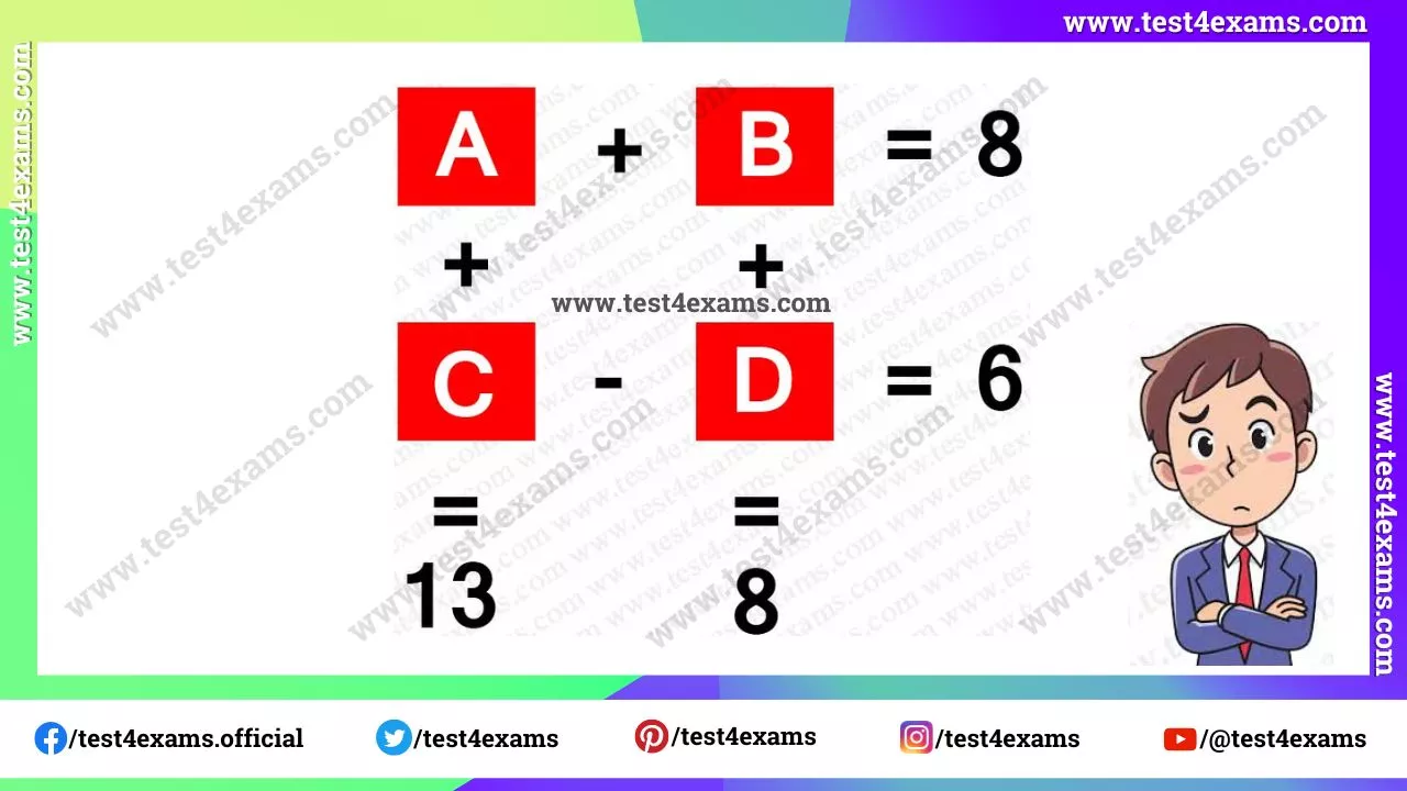 Find out the value of A B C D – 1064