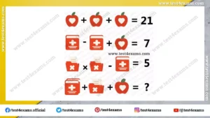 Picture math puzzle equation with answer