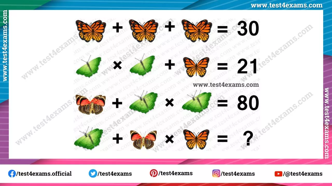 Butterfly picture math equation puzzle – 1092