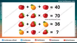 Fruits picture brain teaser puzzle