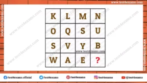 Missing letter reasoning puzzle with answer