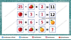 Fruits Math Picture Brain Teaser for Adults and Kids