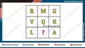 What letter should replaces the question mark?