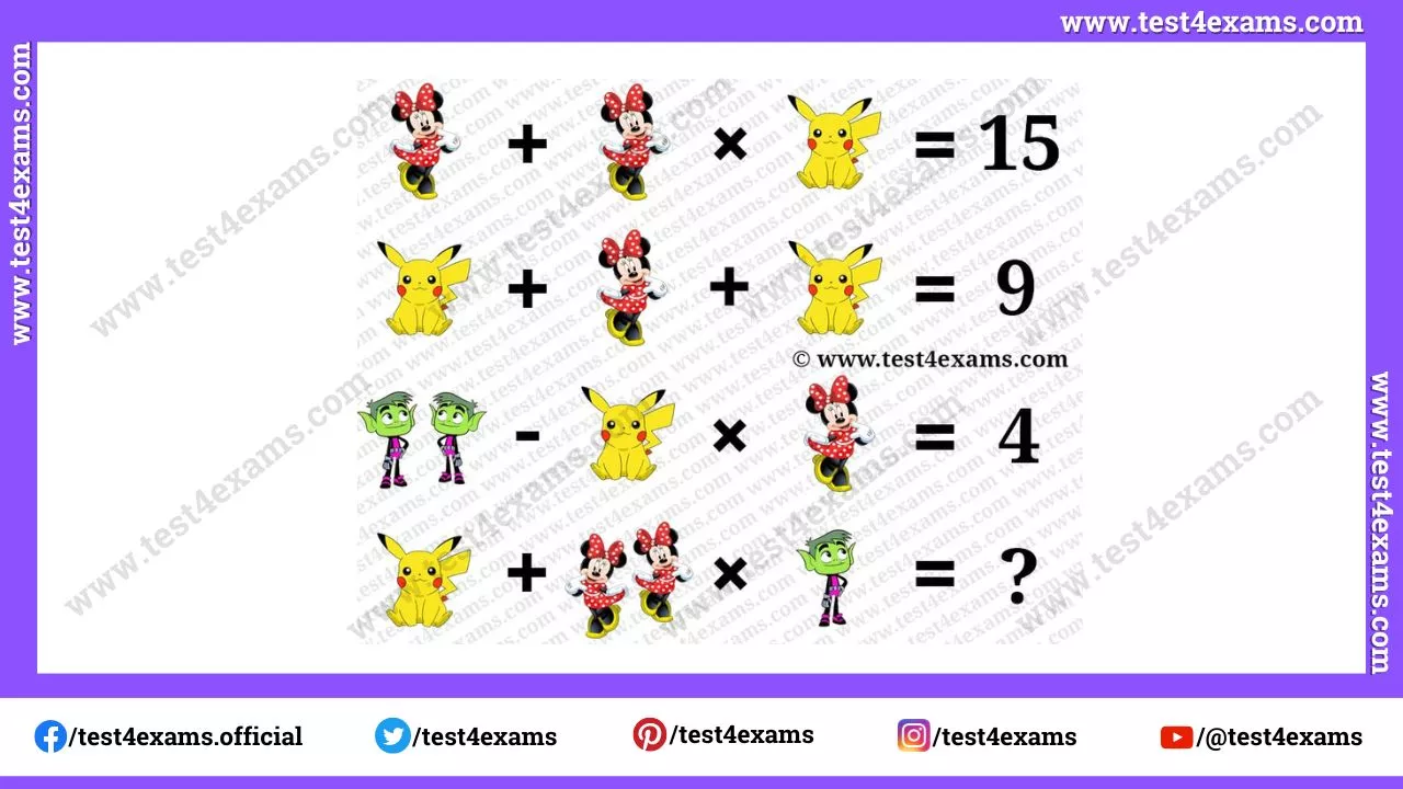 Kids Cartoon Picture Math Puzzles – 1155