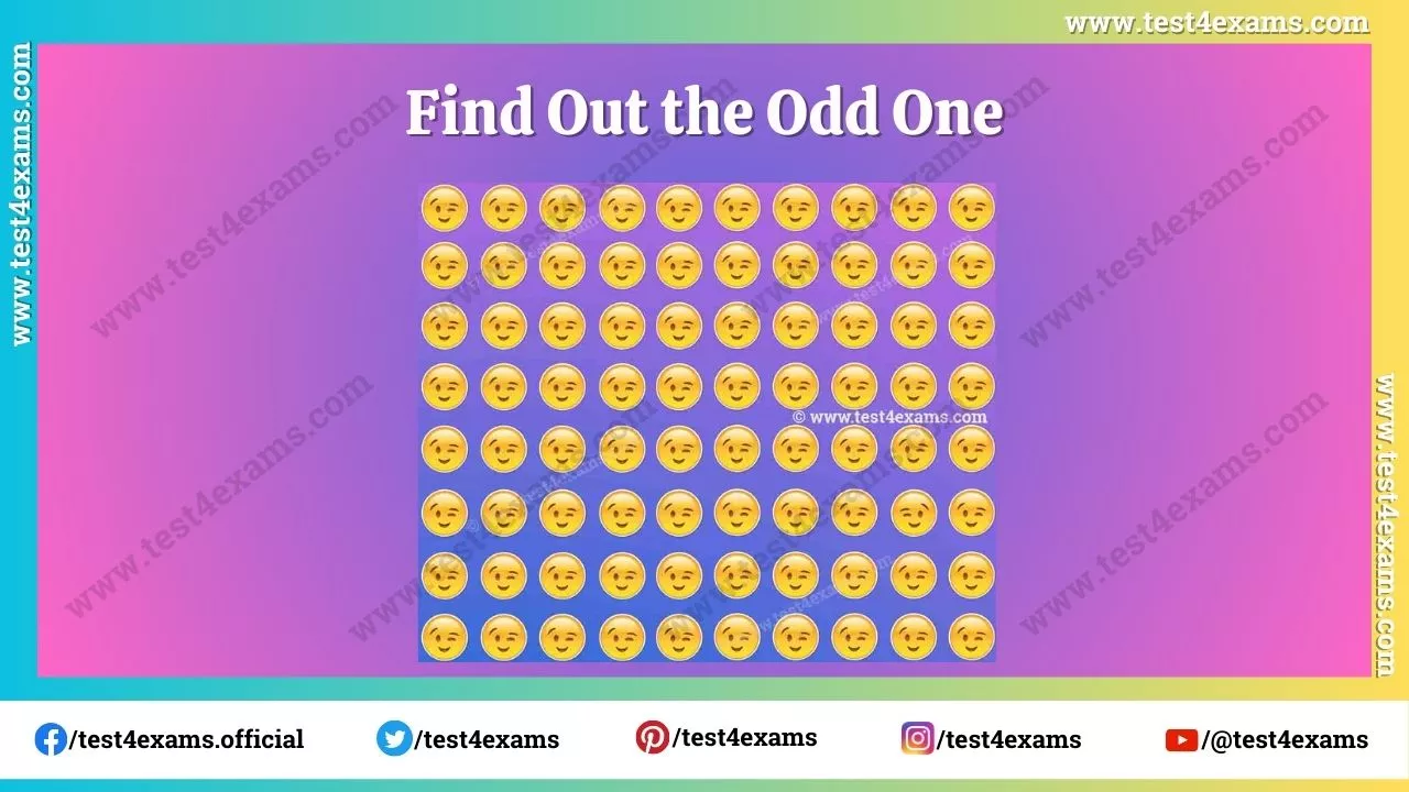 Find out the odd emoji – 1168
