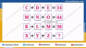 Brain teaser logical letter puzzle with answer