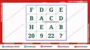 Logical reasoning letter puzzle for students with answer
