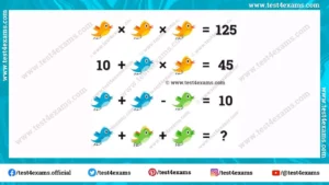 Bird picture math puzzle for teens with answer
