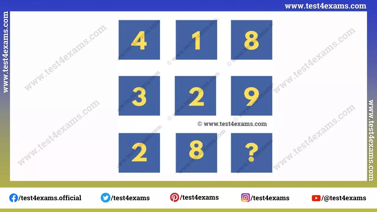 Math logic missing number puzzle with answer