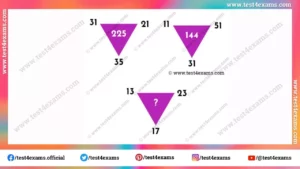 Fun logic triangle puzzle of maths with answer