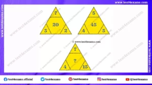 Math logic of triangle puzzle with answer