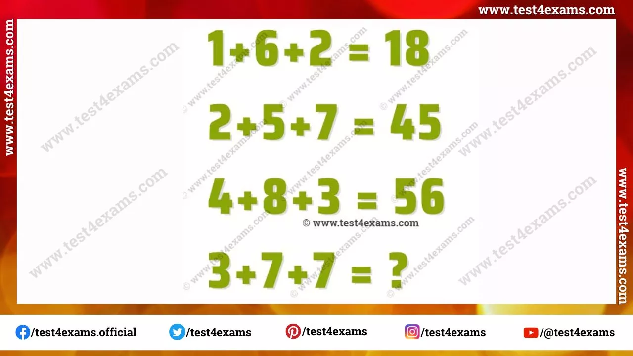 Reasoning mathematical question for exam with answer – 1252