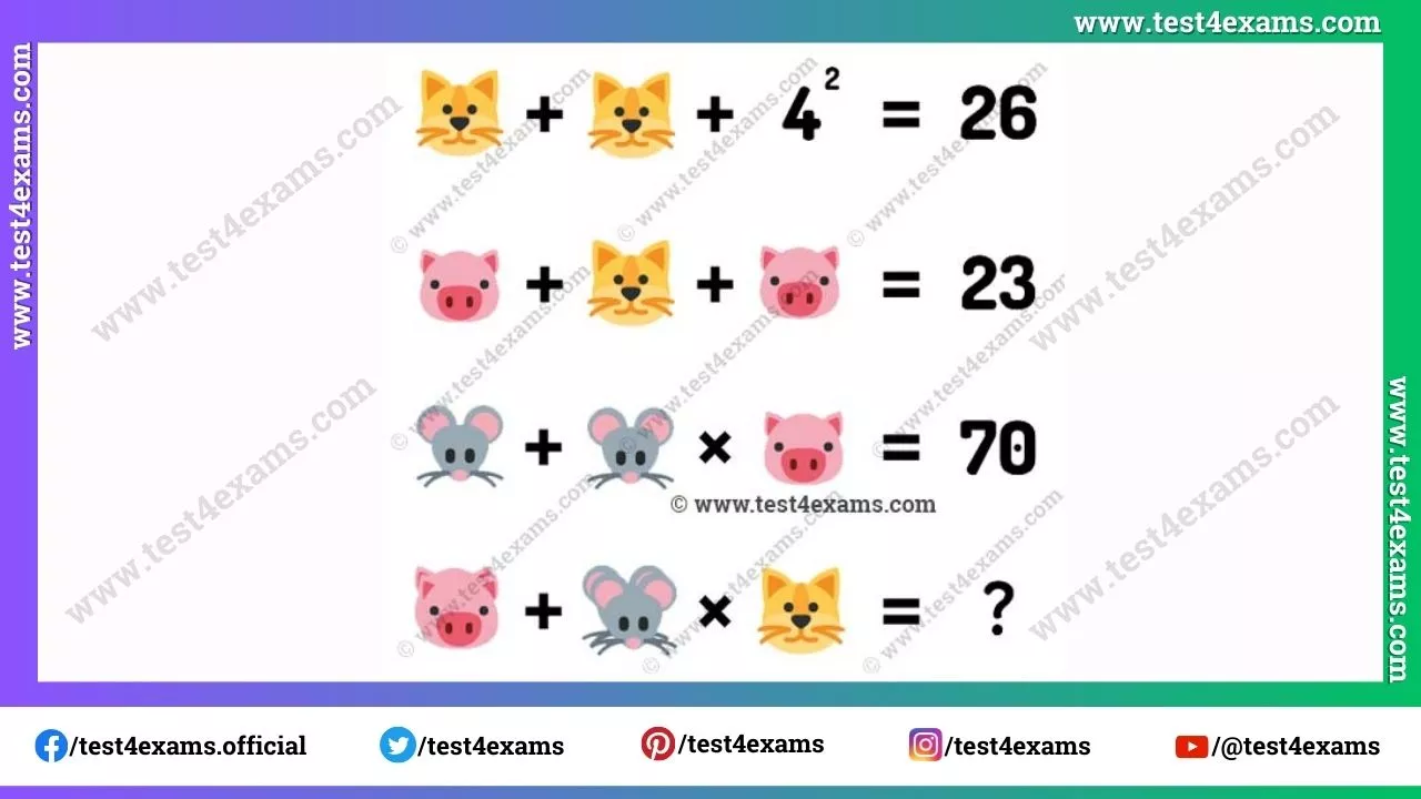 Cat rat picture puzzles of math logic with answer – 1253