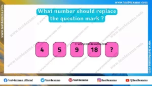 Mathematical number series puzzle with answer