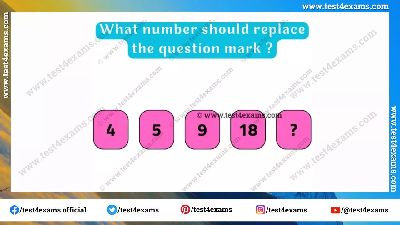 Mathematical number series puzzle with answer