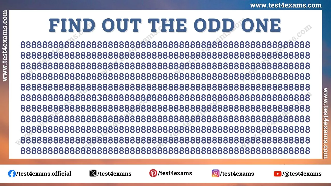 Optical Illusions For Genius: Only Eagle Eyes Can Spot the Odd Number within 10 Secs – 1286