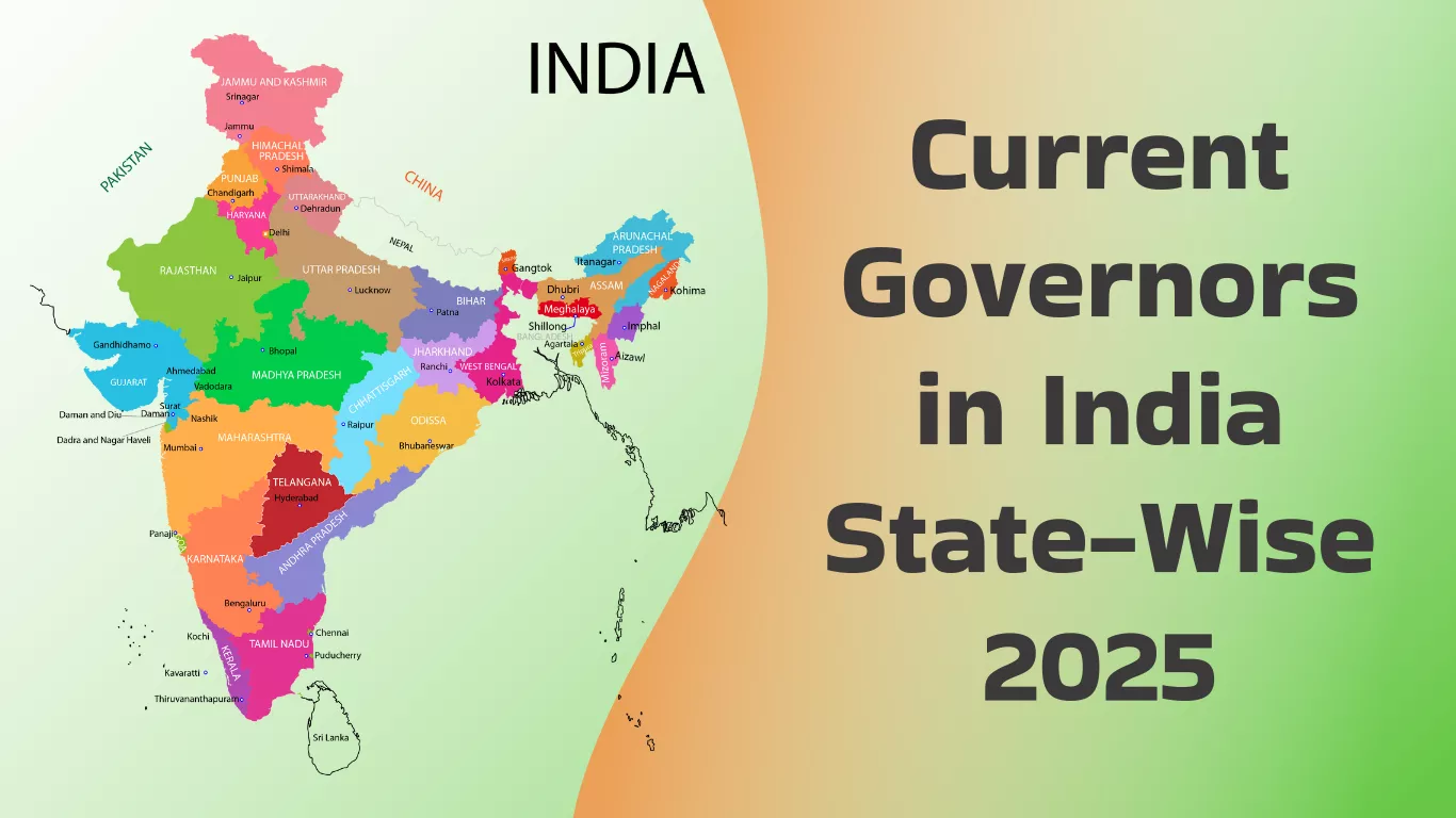List of Current Governors in India State-Wise 2025